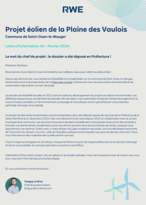 Lettre d'information n°5