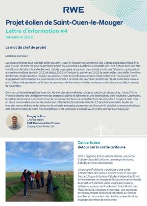 Lettre d'information n°4